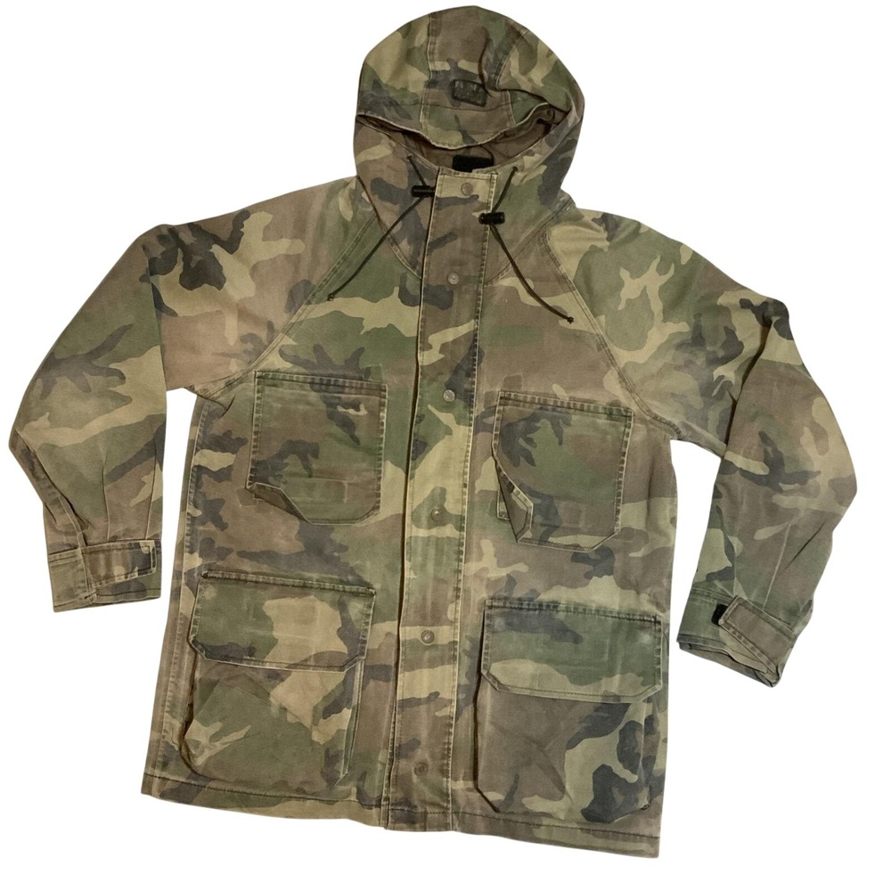 Vintage Fieldline Gore-Tex Camouflage Jacket Poly Cotton Camo Medium‎